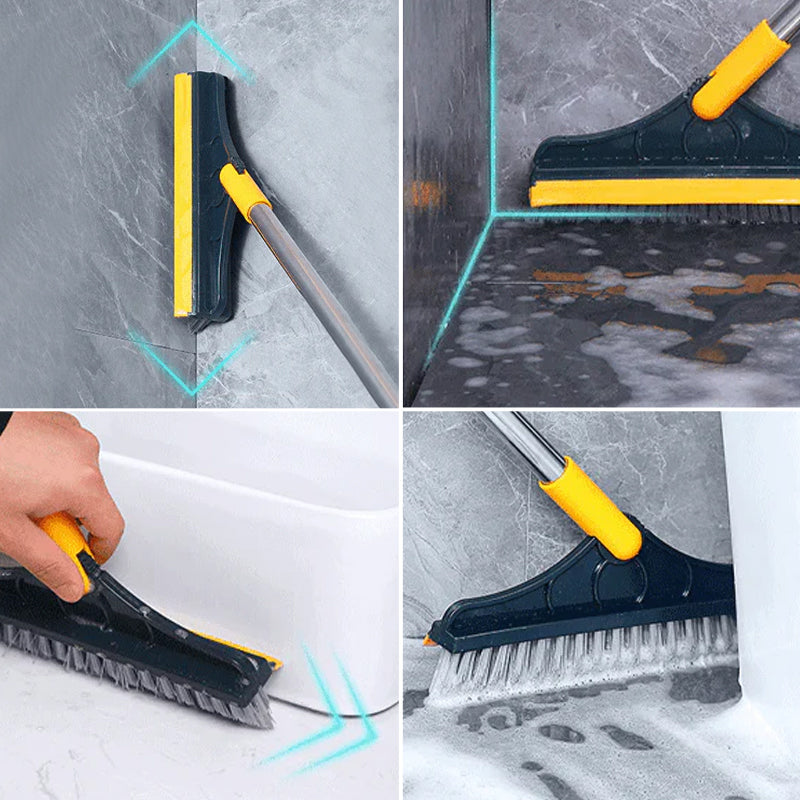2-In-1 Floor Scrub Brush, Multifunctional Cleaning Brush