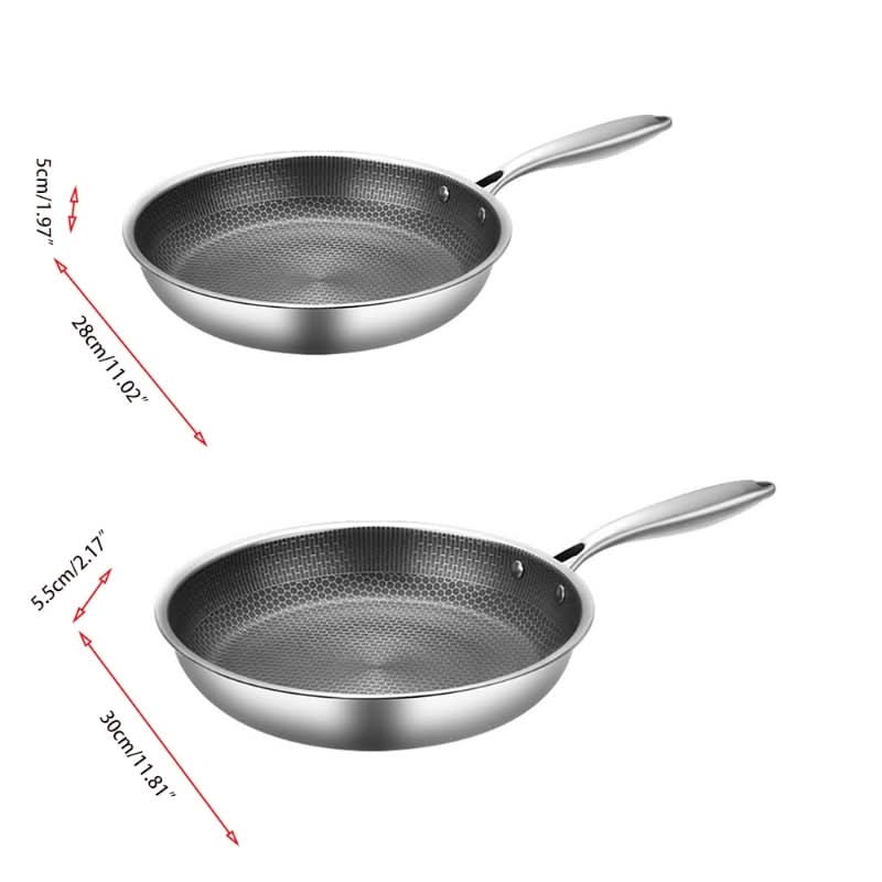30Cm Stainless Steel Non-Stick Frying Pan