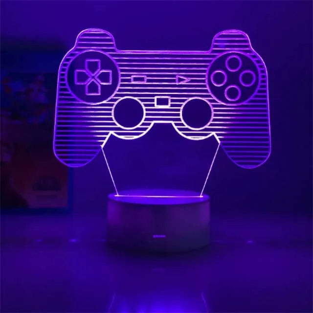 3D Gamer Touch-Control Bedside Lamp