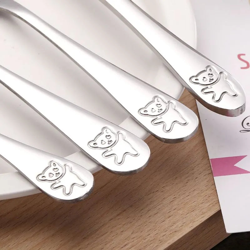 4-Piece Toddler Stainless Steel Utensil Set