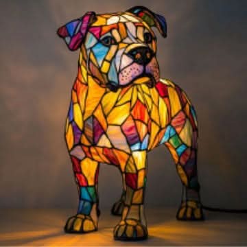 Artistic Dog Breed LED Night Light for Home Decor