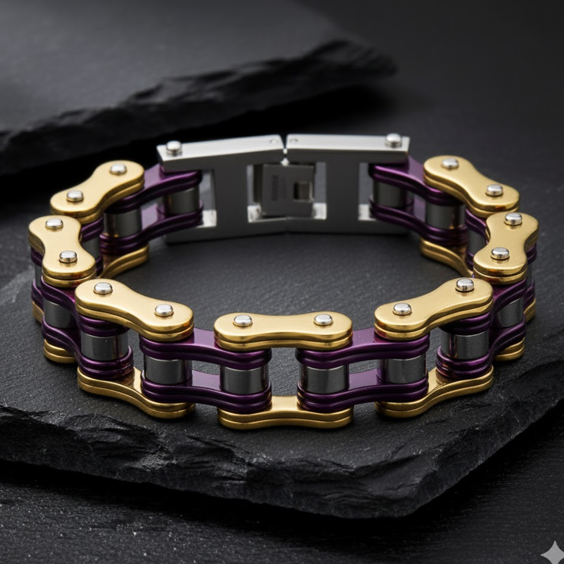 Biker Chain Bracelet - Forged Steel Series