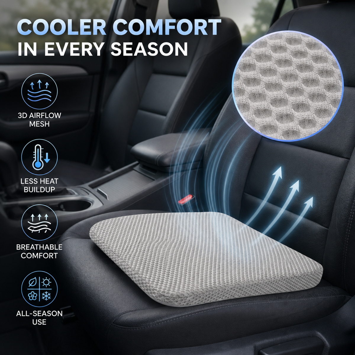 Breathable Honeycomb Seat Cushion