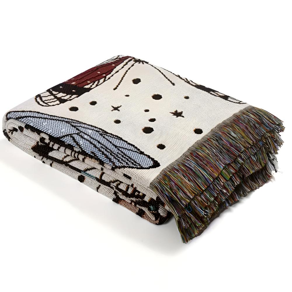 Butterfly Garden Throw Blanket