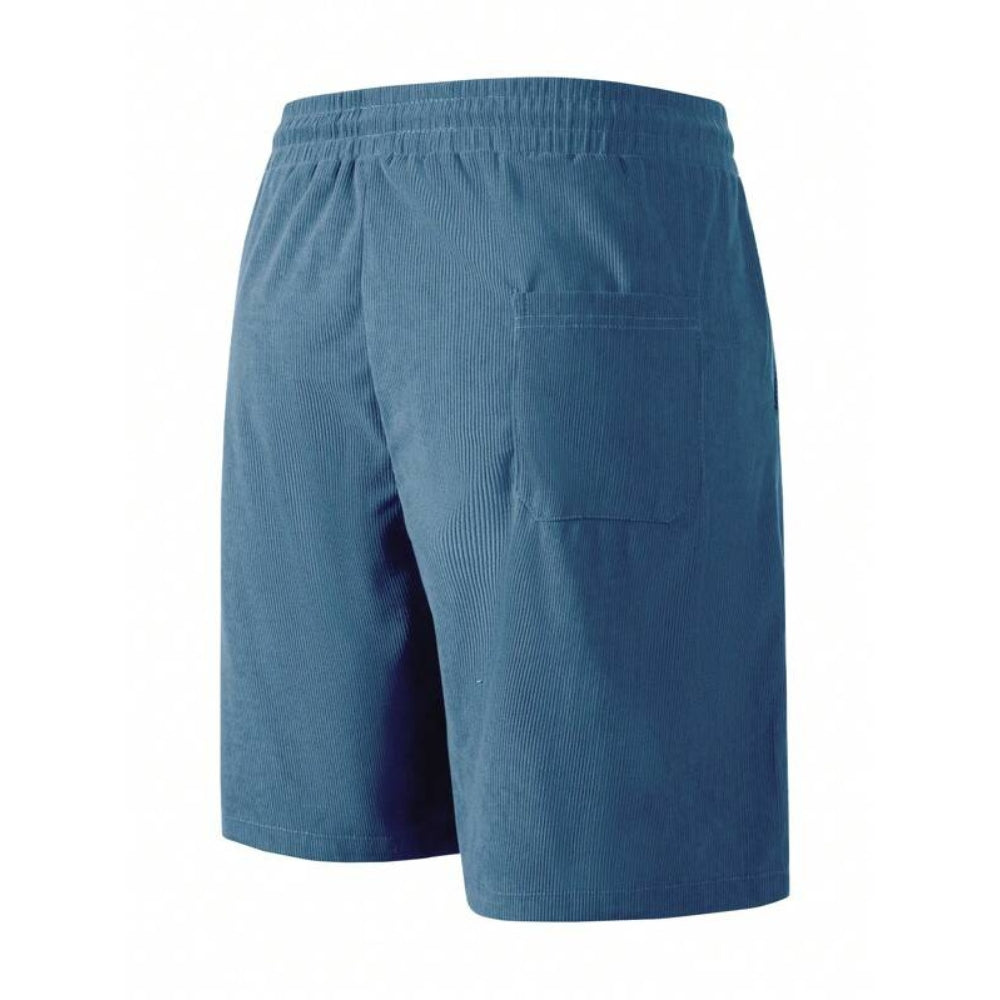 Casual Shorts with Side Pockets and Adjustable Waist