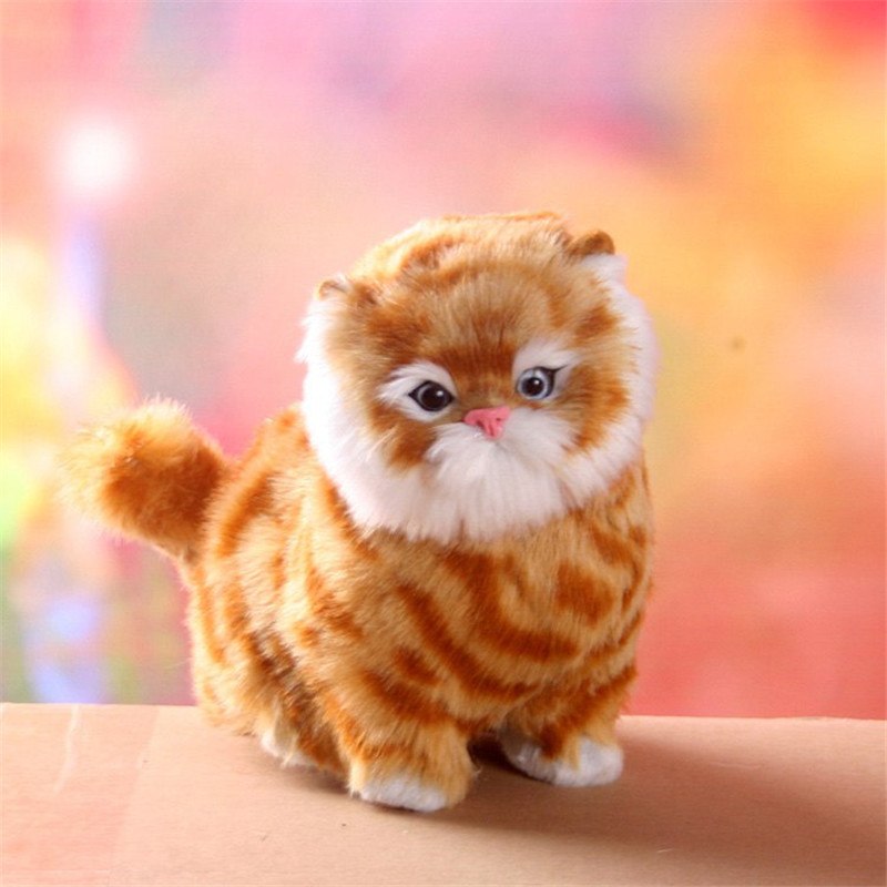 Charming Electric Interactive Plush Kitten Toy