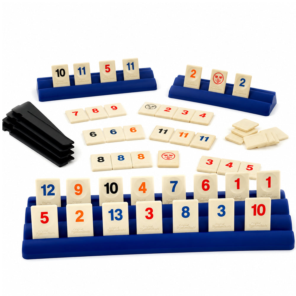 Classic Family Number Tile Game for 2-4 Players – Tactical & Strategic Board Game