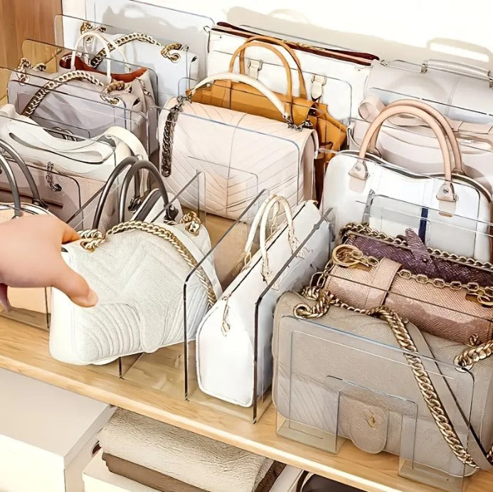 Clear Acrylic Purse Organizer Shelves for Handbags