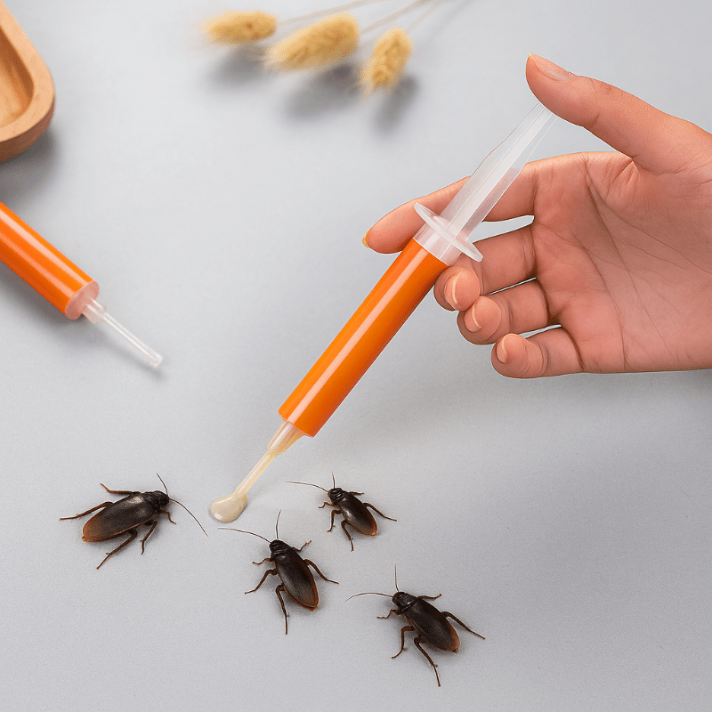 Cockroach Gel Bait with Domino Effect – 3 x 10 g Tubes, Safe & Easy Application
