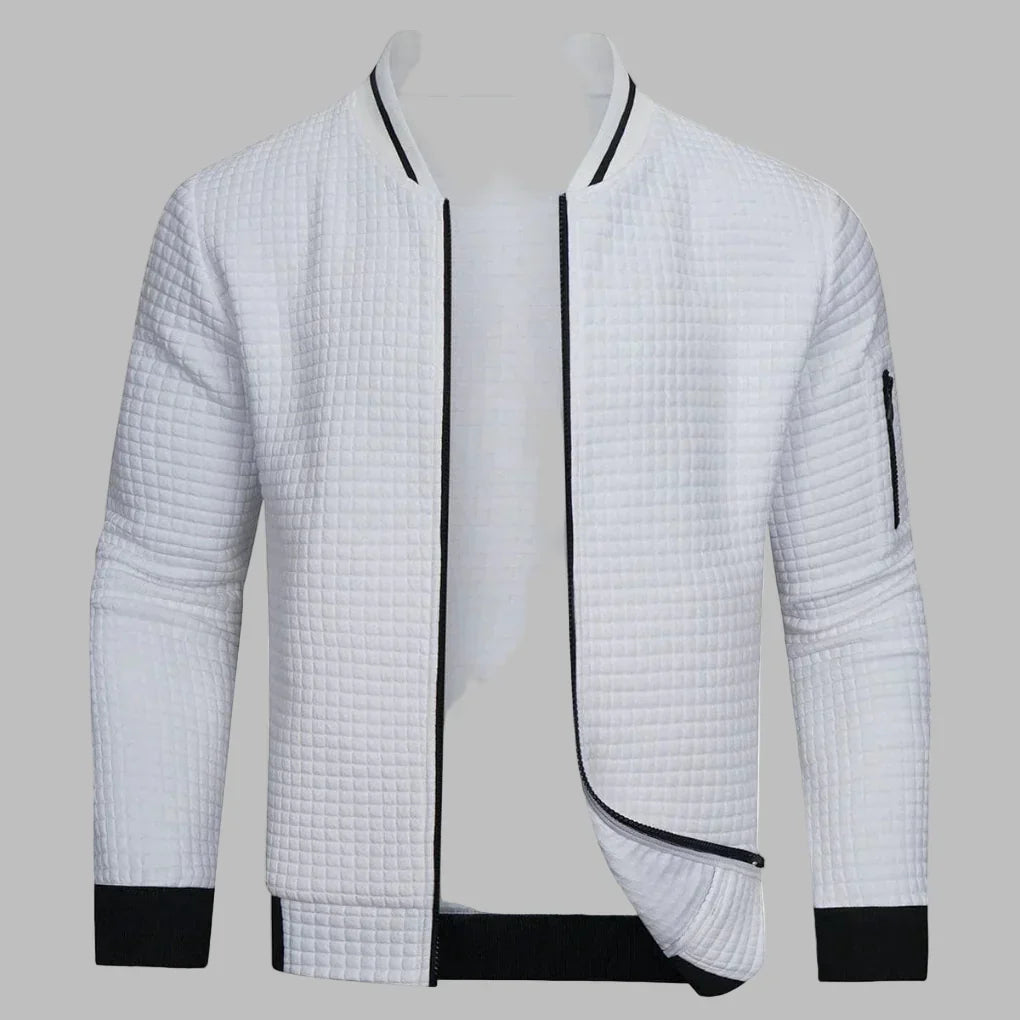 Comfortable and Warm Men's Zip-Up Sweater