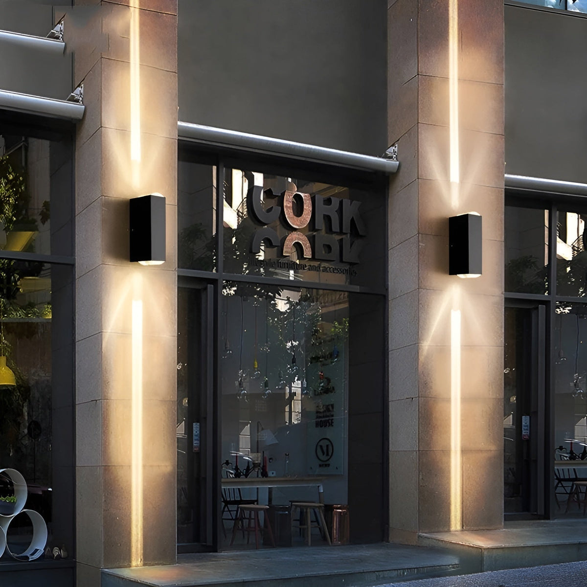 Concrete Look LED Wall Sconce - Modern Indoor/Outdoor Lighting Fixture