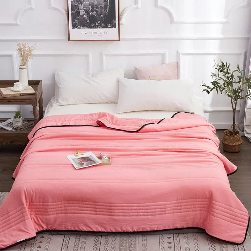Cooling Summer Blanket | Lightweight and Breathable Bedding for Hot Nights