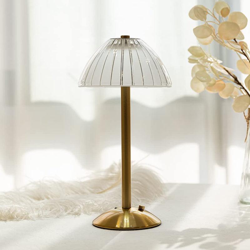 Cordless Crystal Glass Touch Control Table Lamp - Hotel Chic Style