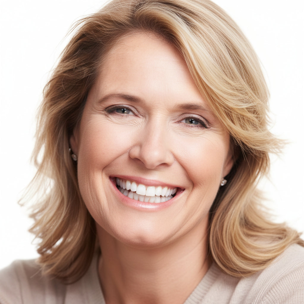 Dental Prosthesis with White Dental Veneers