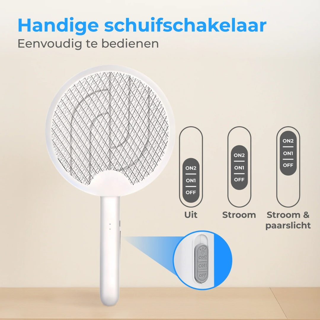 Electric Fly Swatter - 2-in-1 with UV Light