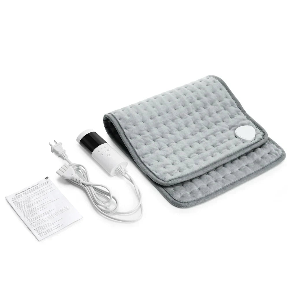 Electric Heating Pad | 9 Heat Settings & 4 Timer Modes | Washable & Fast Heating | For Back, Abdomen & Legs