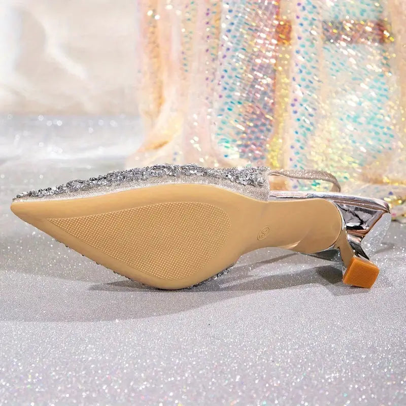 Elegant High-Heeled Evening Shoes