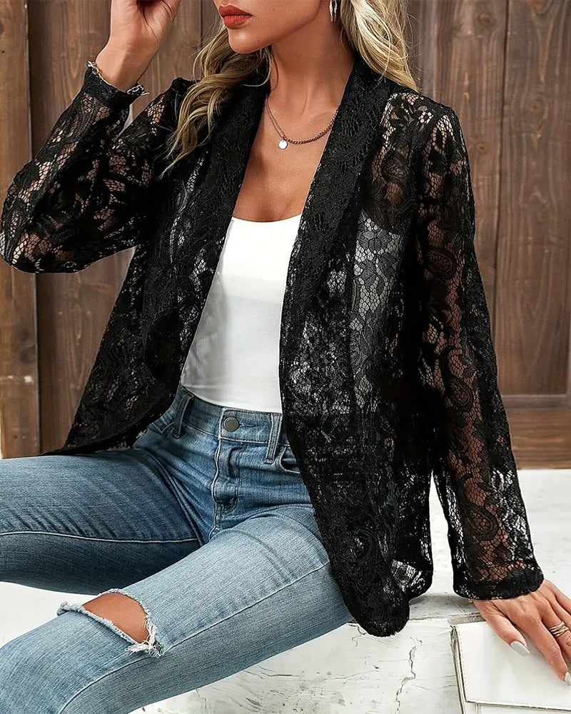 Elegant Lace Blazer