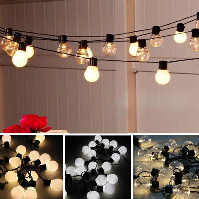 Elegant Outdoor LED Garland String Lights