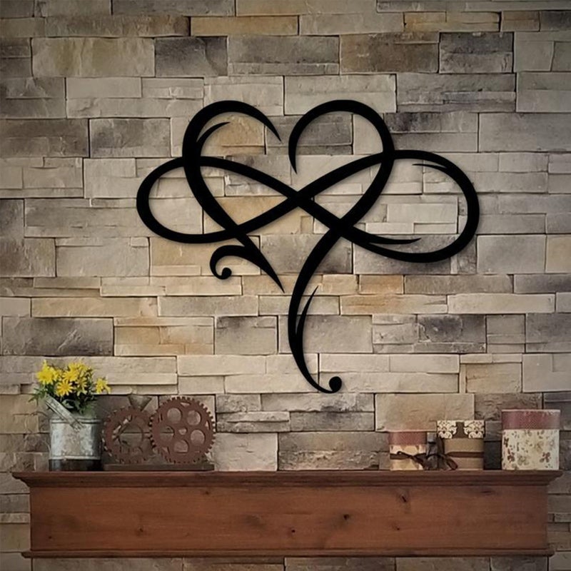 Everlasting Love Stainless Steel Wall Decor for the Home