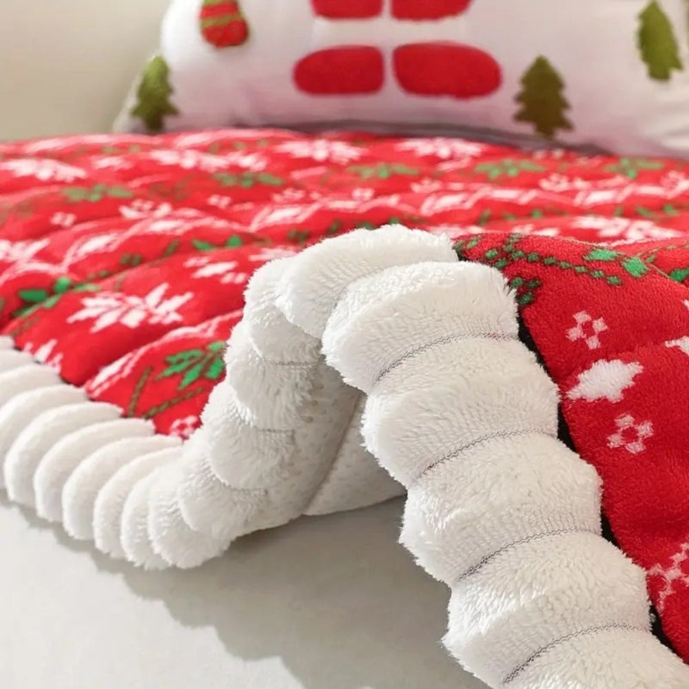 Festive Winter Sofa Cover