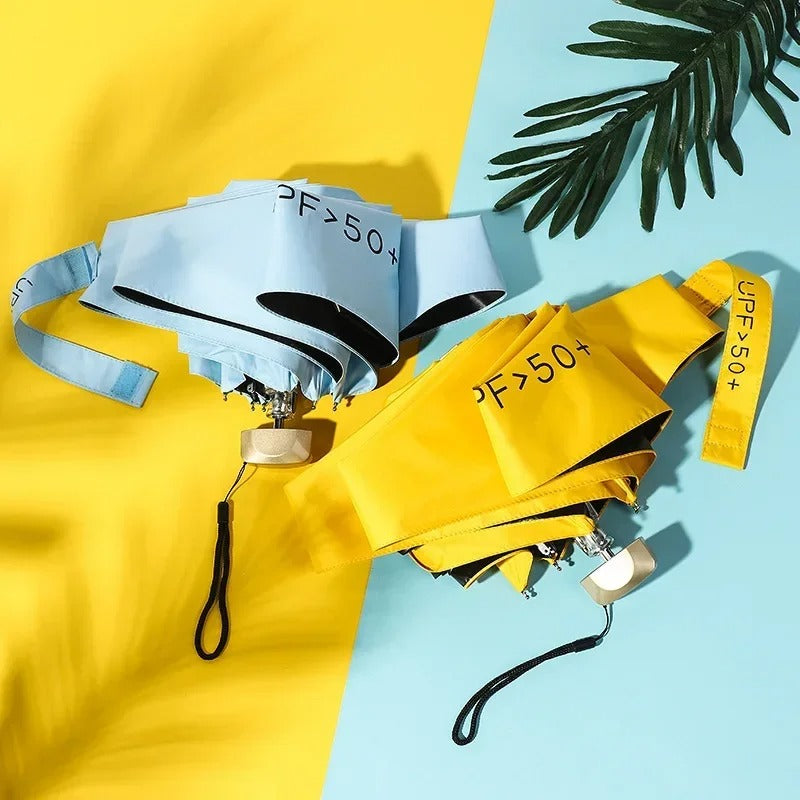 Foldable Mini Umbrella – Compact, UV Protection & Wind Resistant