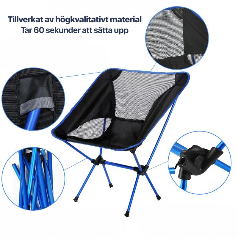 Folding Chair for Beach, Camping & Outdoor Leisure