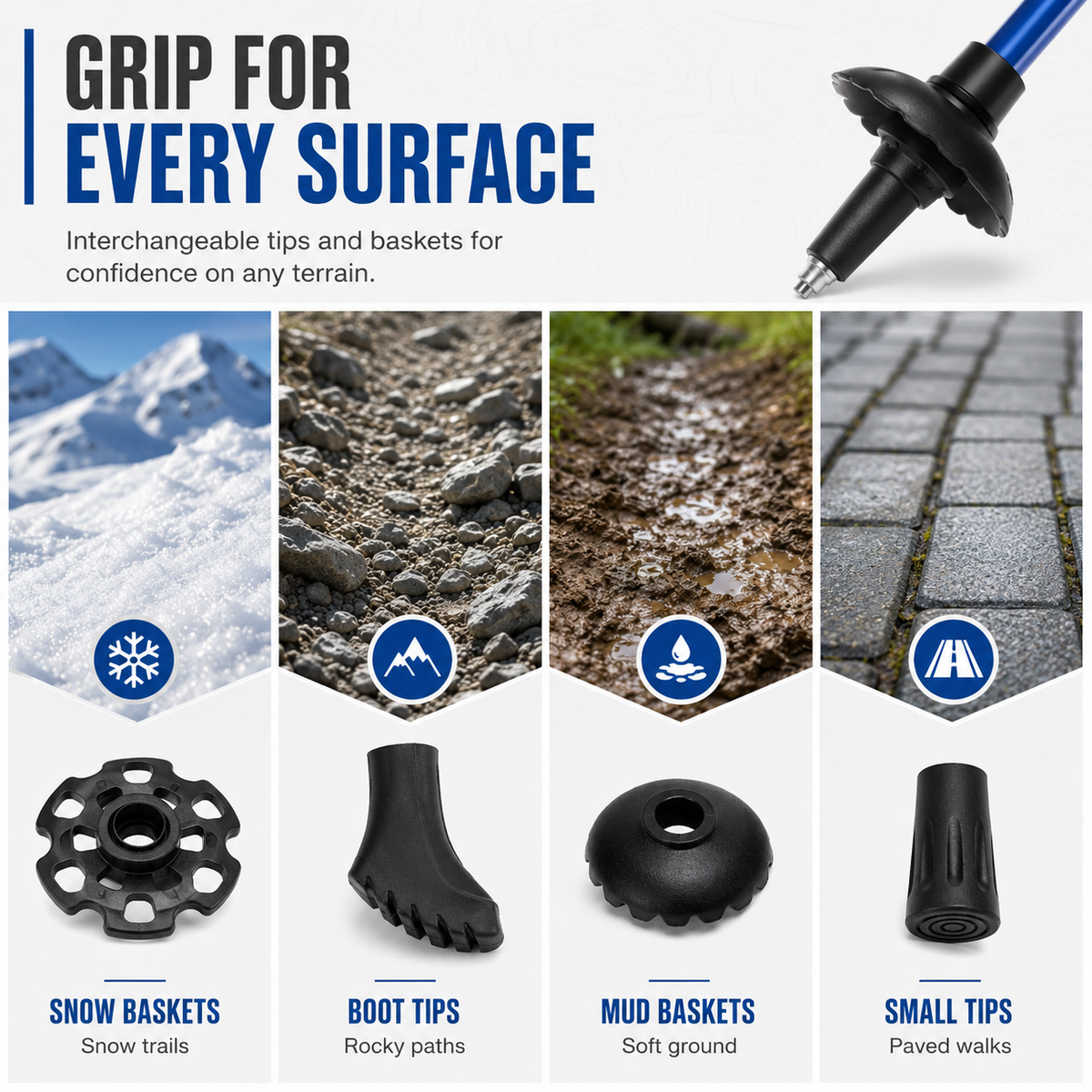 Folding Telescopic Trekking Pole
