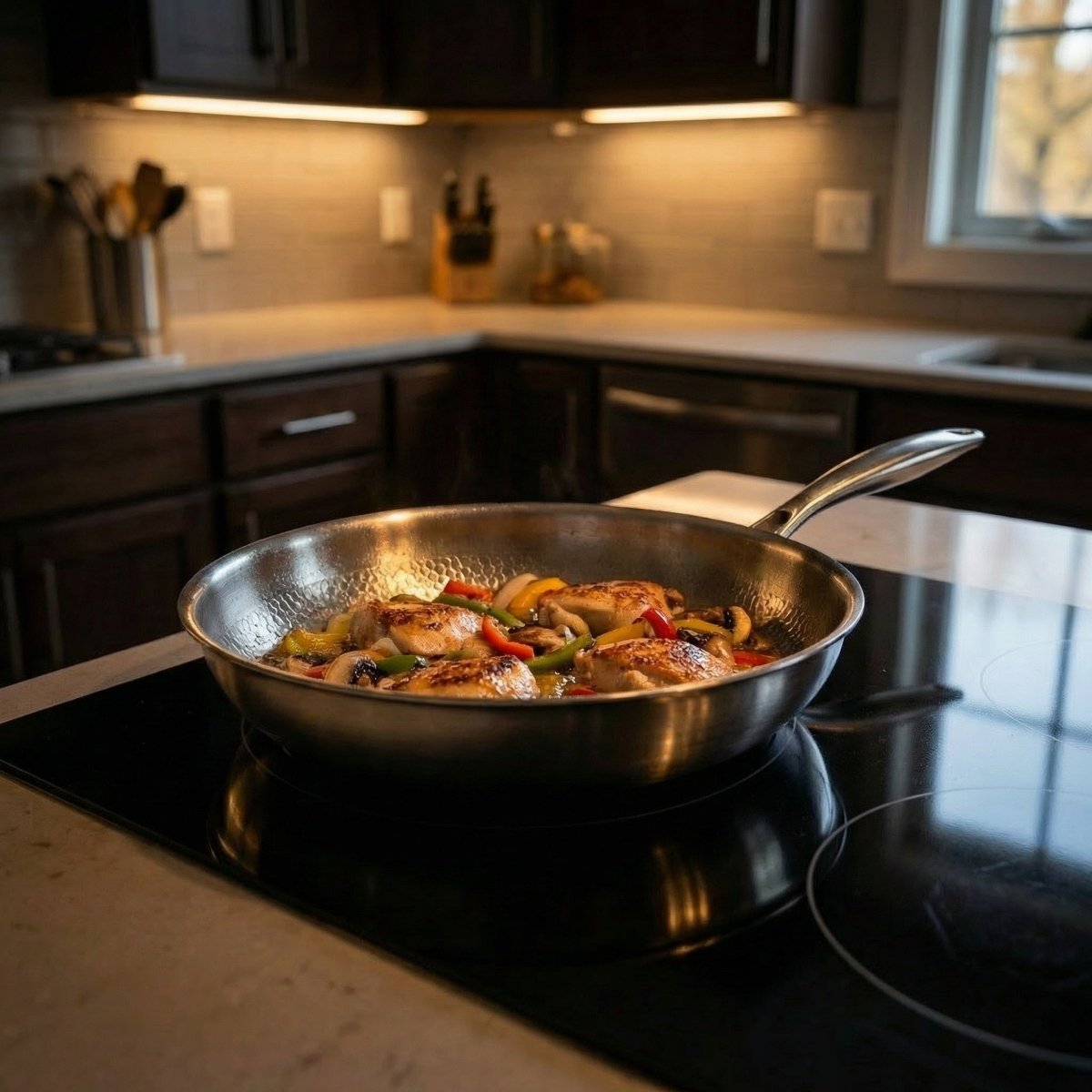 Hammered Titanium Pan