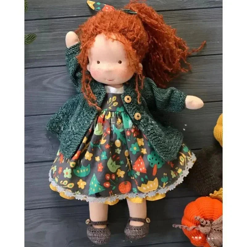 Handmade Cotton Plush Doll – Waldorf-Style Toy