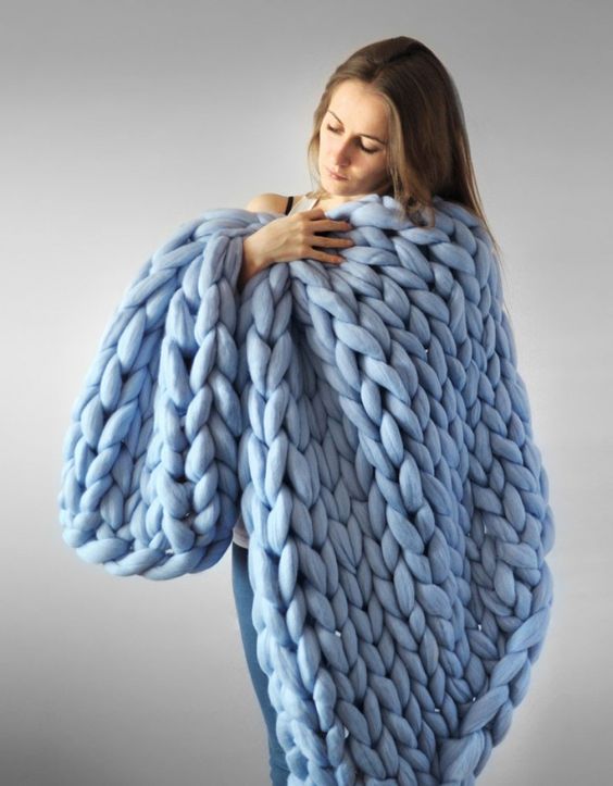 Handmade Knitted Blanket