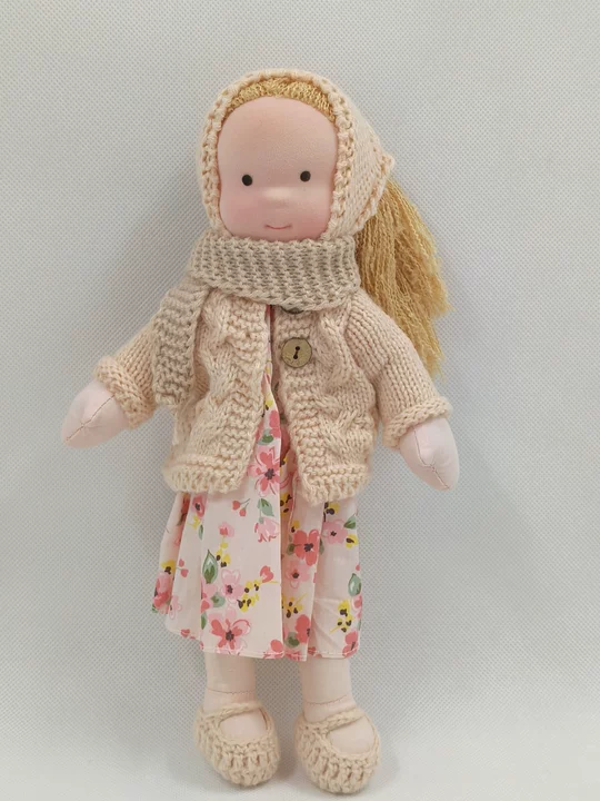 Handmade Sheep's Wool Waldorf Doll – Soft and Durable