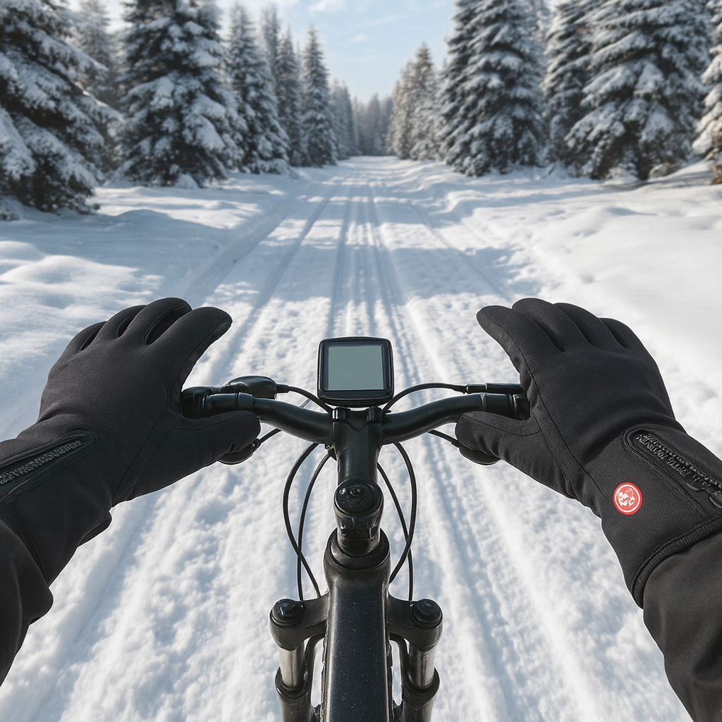 Heated Winter Gloves with Touchscreen Grip and Zipper Cuffs