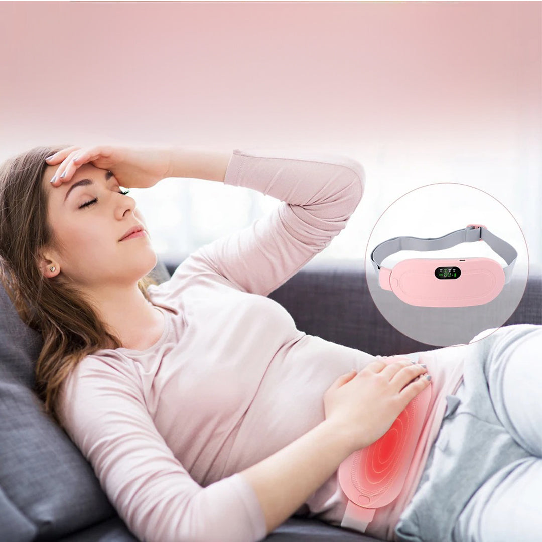 Heating Pad with Massage for Menstrual Cramps and Back Pain