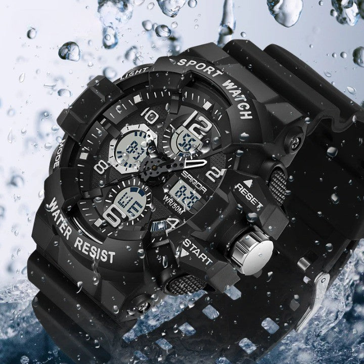 Heavy-Duty Waterproof Military Digital Watch