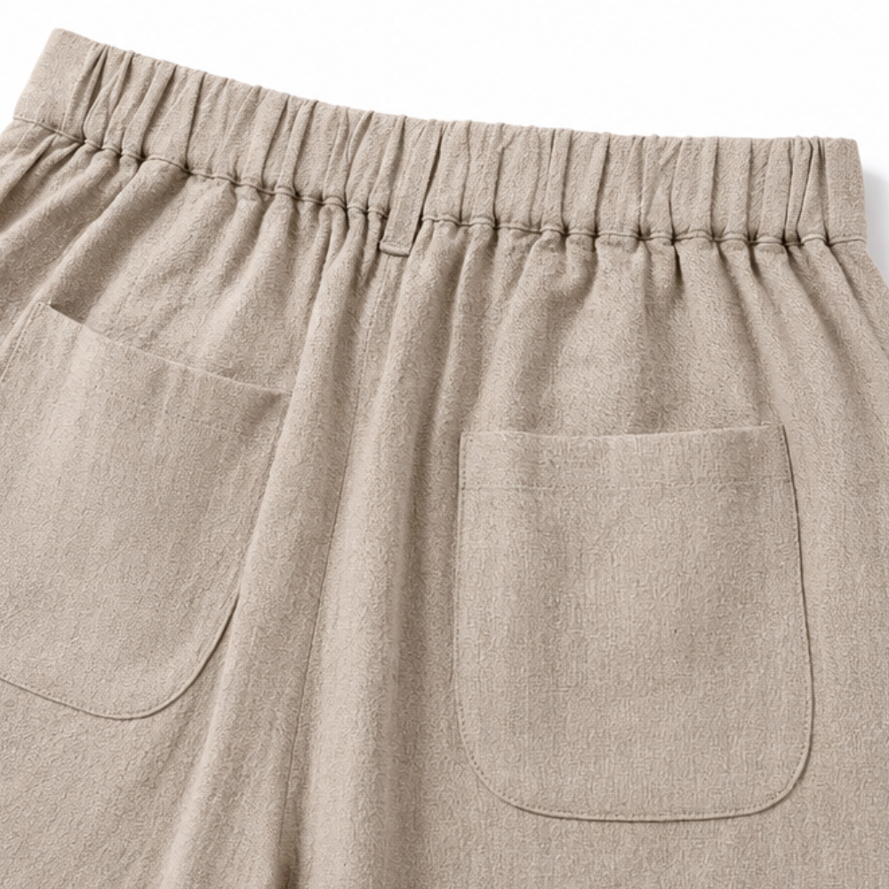 High-Waist Wide-Leg Palazzo Trousers