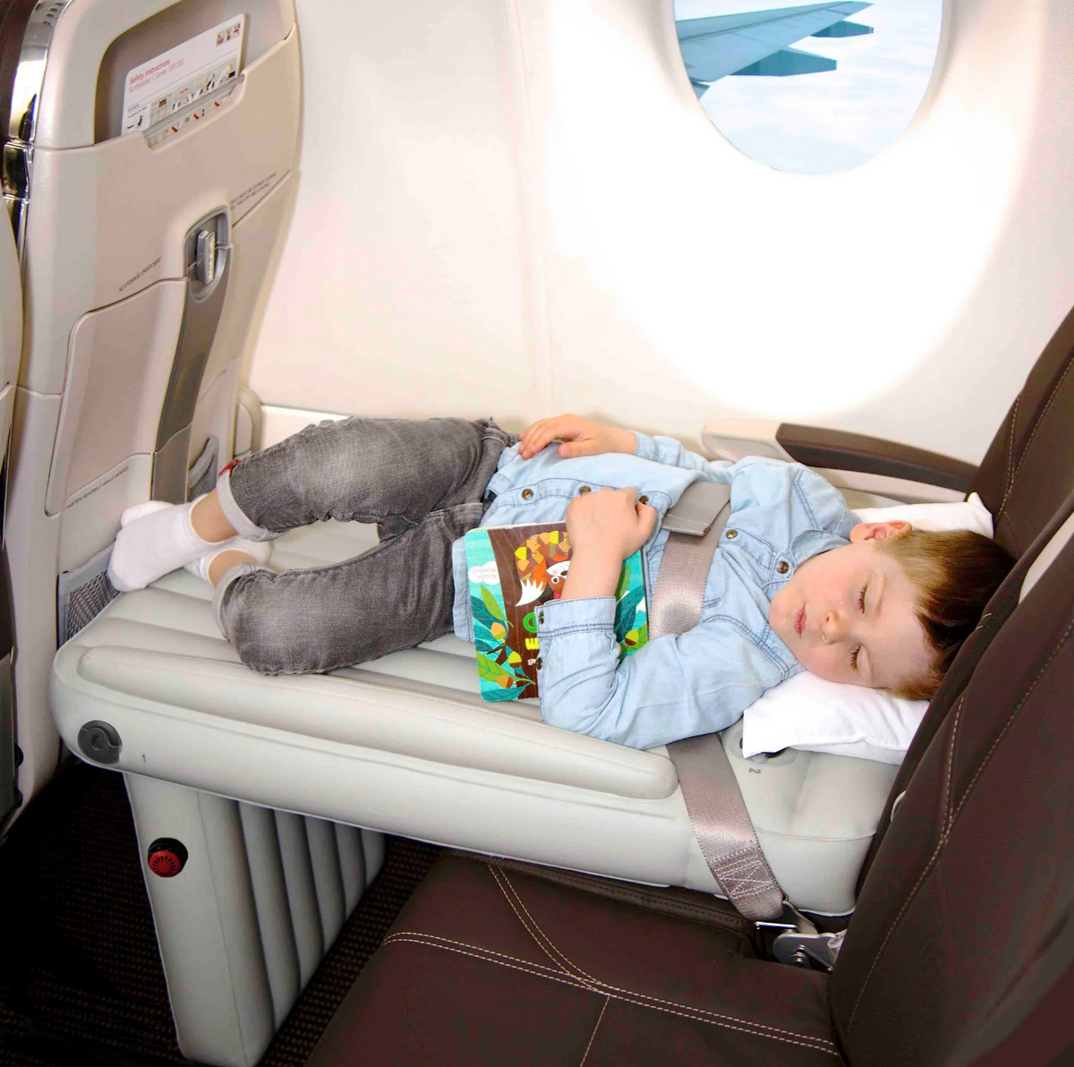 Inflatable Airplane Bed for Kids – Portable In-Flight Travel Mattress