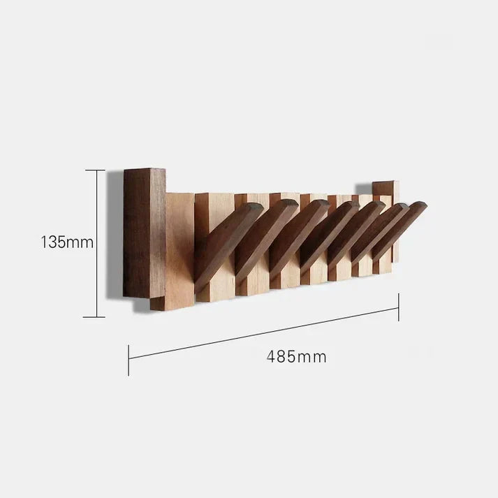 Japandi Wall-Mounted Coat Rack