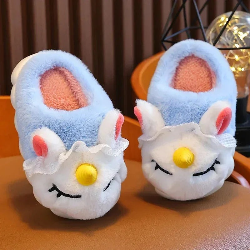 Kids' Plush Unicorn Slippers