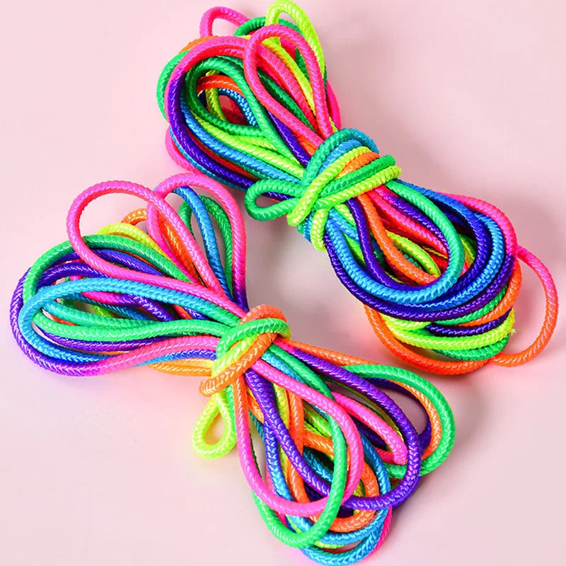 Kids' Rainbow Jump Rope for Outdoor Play