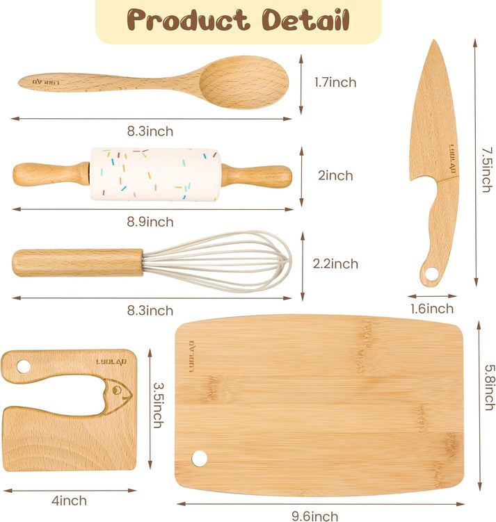 Kids' Wooden Baking Set