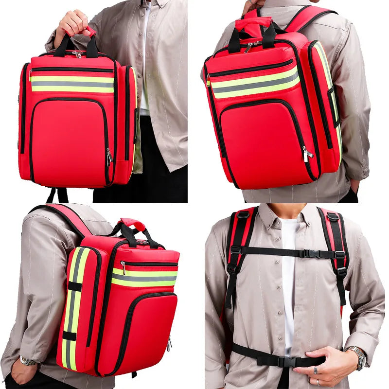 Large Waterproof First Aid and Emergency Survival Backpack