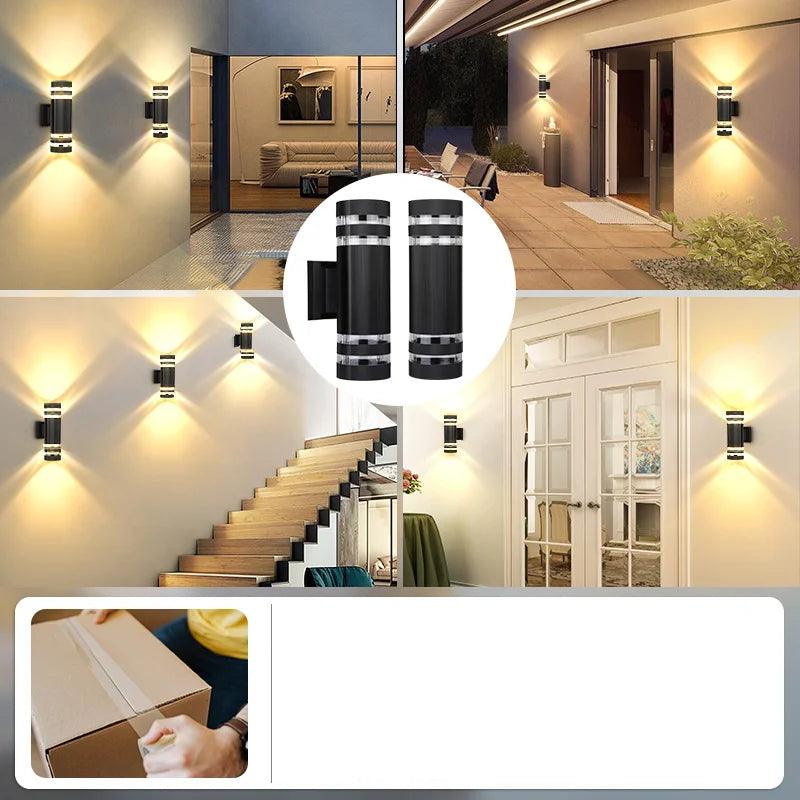 LED Outdoor Wall Light – Modern IP65 Up & Down Design with E27 Socket
