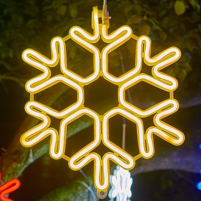 LED Snowflake Christmas Lights | Outdoor Lighting IP65 Waterproof Christmas Decoration
