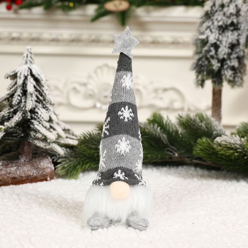 Light-Up Christmas Gnome Plush Toy Set – Long-Legged Nordic Tomte Christmas Decoration