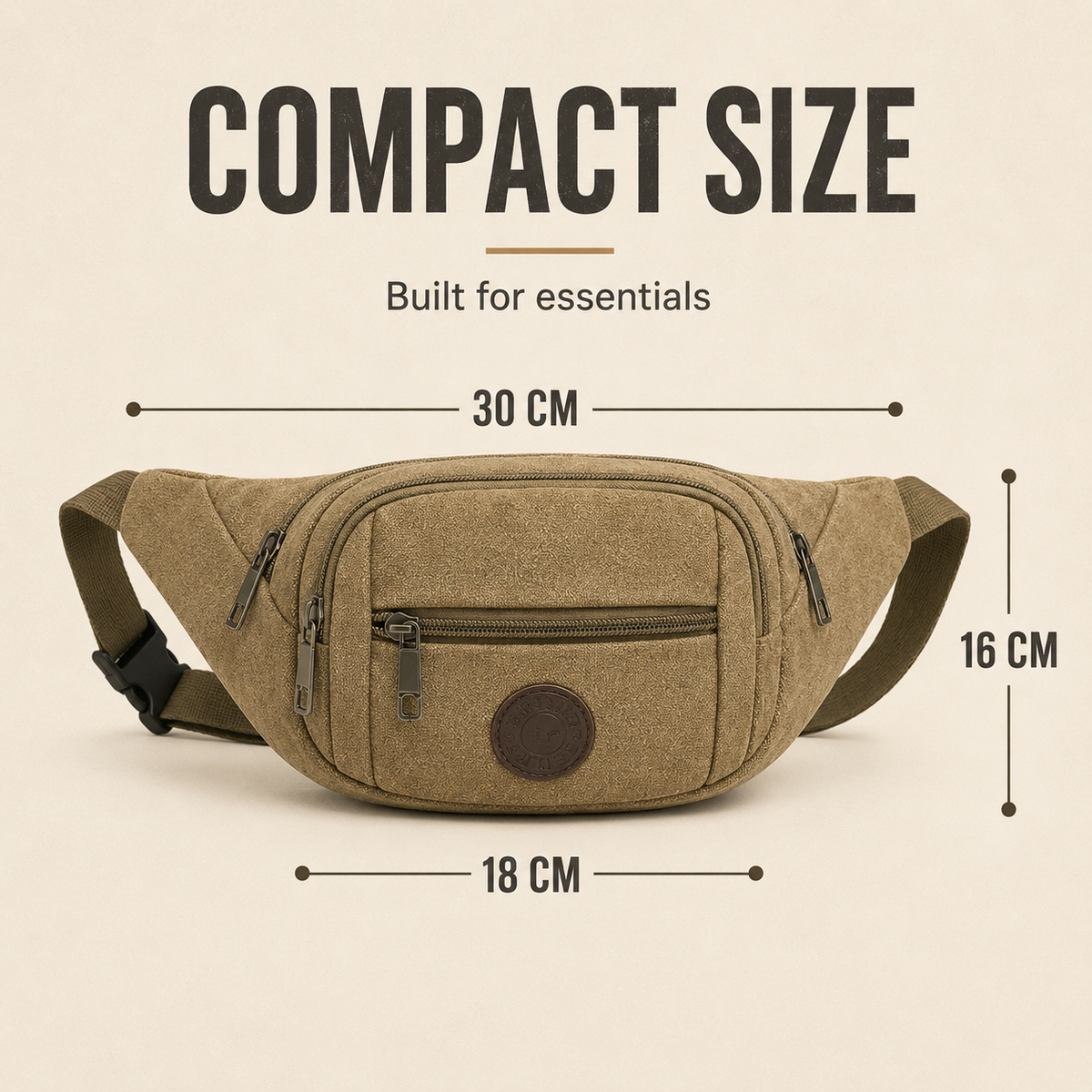 Lightweight Canvas Waist Pack