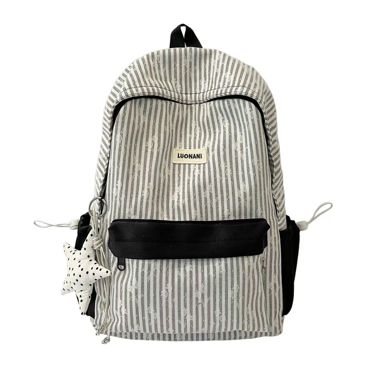 Lightweight Striped Casual Backpack