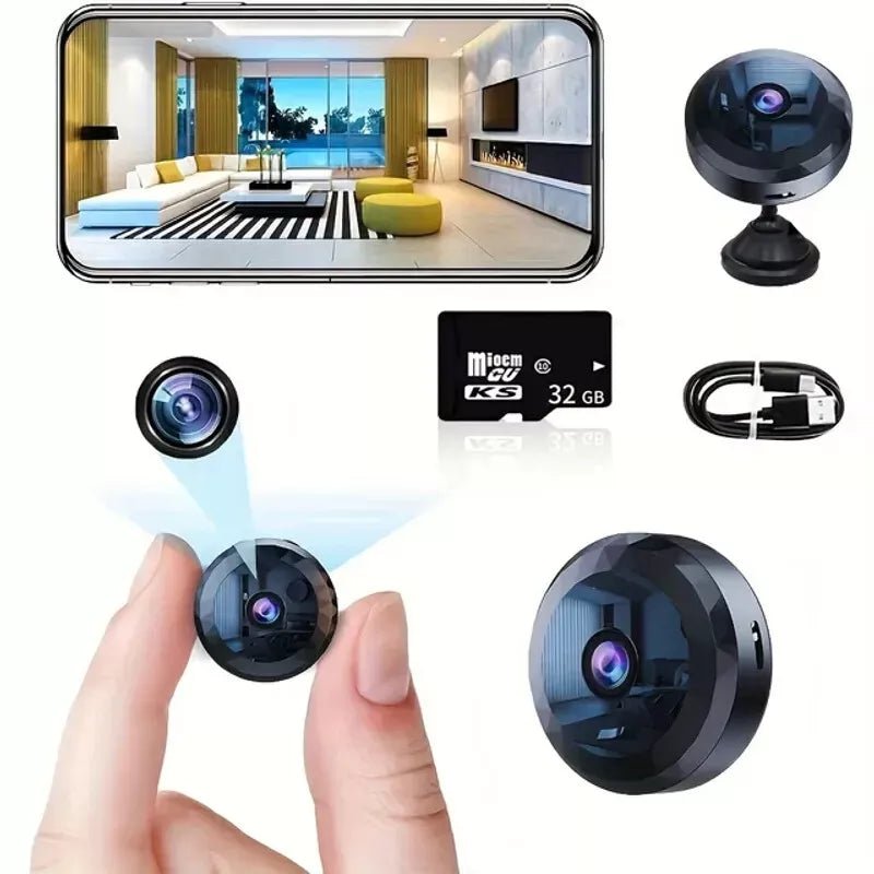 Magnetic Mini WiFi Camera 1080P HD with Night Vision & Motion Detection