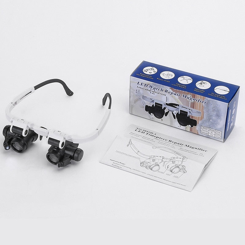 Magnifying Glasses with Light and 8x, 15x & 23x Magnification