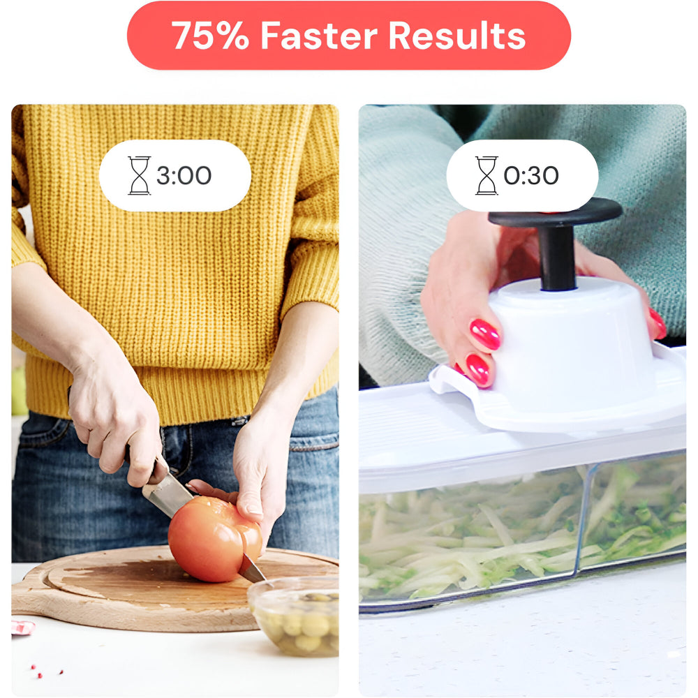 Manual Cutting Set for Food Prep and Vegetable Dicing